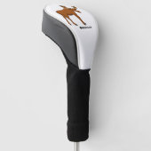 Gemeiner Elch-Cartoon Golf Headcover (angewinkelt)