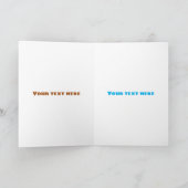 Gemeiner Elch-Cartoon Karte (Innenseite)