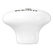 Gemeiner Elch-Cartoon Keramikknauf (Seitenansicht)