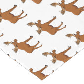 Gemeiner Elch-Cartoon Kurzer Tischläufer (Ecke)