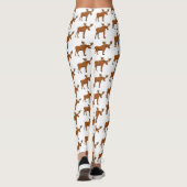 Gemeiner Elch-Cartoon Leggings (Rückseite)