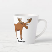 Gemeiner Elch-Cartoon Milchtasse (Rechts)