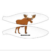 Gemeiner Elch-Cartoon Mini Basketball (Panele)