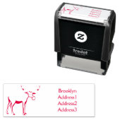 Gemeiner Elch-Cartoon Permastempel (Beispiel)