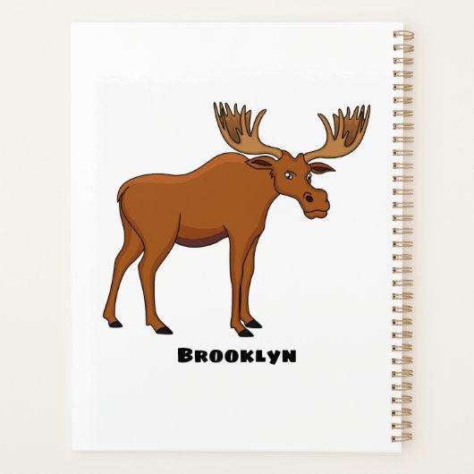 Gemeiner Elch-Cartoon Planer (Rückseite)