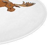 Gemeiner Elch-Cartoon Schneidebrett (Ecke)