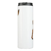 Gemeiner Elch-Cartoon Thermosbecher (Rückseite)