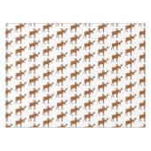 Gemeiner Elch-Cartoon Tischdecke (Vorderseite (Horizontal))