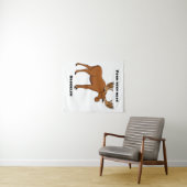 Gemeiner Elch-Cartoon Wandteppich (Beispiel (Horizontal))