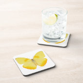 Gemeiner Gras-Gelb-Schmetterling Getränkeuntersetzer (Rechte Seite)