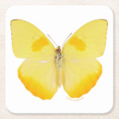 Gemeiner Gras-Gelb-Schmetterling Rechteckiger Pappuntersetzer (Vorderseite)