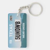 gemeiner grüner Schlüsselanhänger (Rückseite)