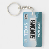 gemeiner grüner Schlüsselanhänger (Vorderseite)