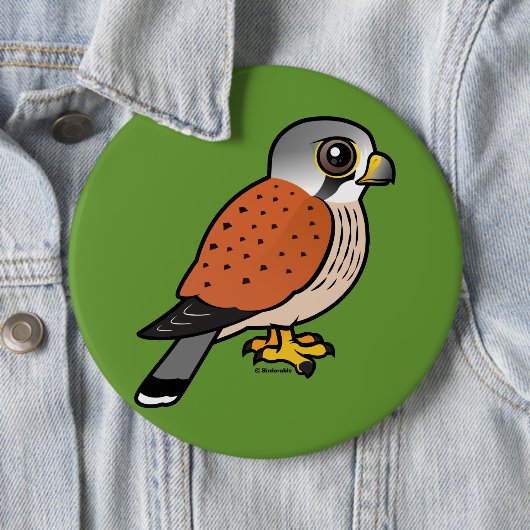 Gemeiner Kestrel Button (Beispiel)