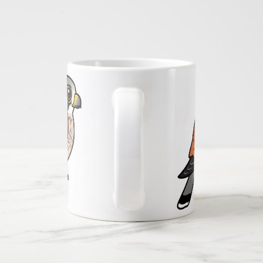 Gemeiner Kestrel Jumbo-Tasse (Rückseite)