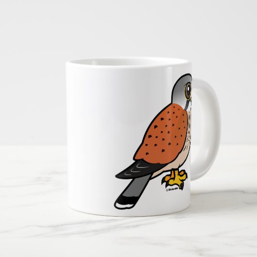 Gemeiner Kestrel Jumbo-Tasse (Vorderseite Rechts)