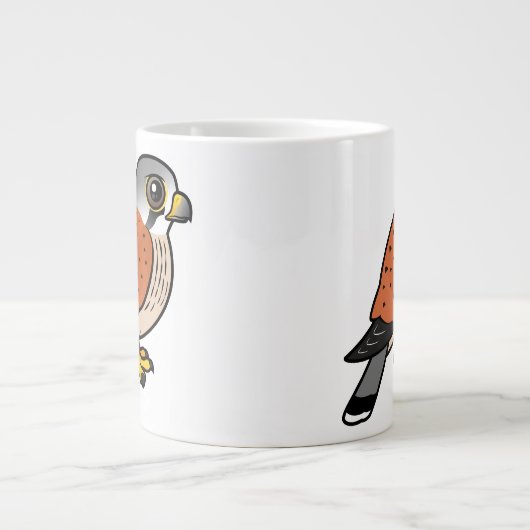 Gemeiner Kestrel Jumbo-Tasse (Vorderseite)