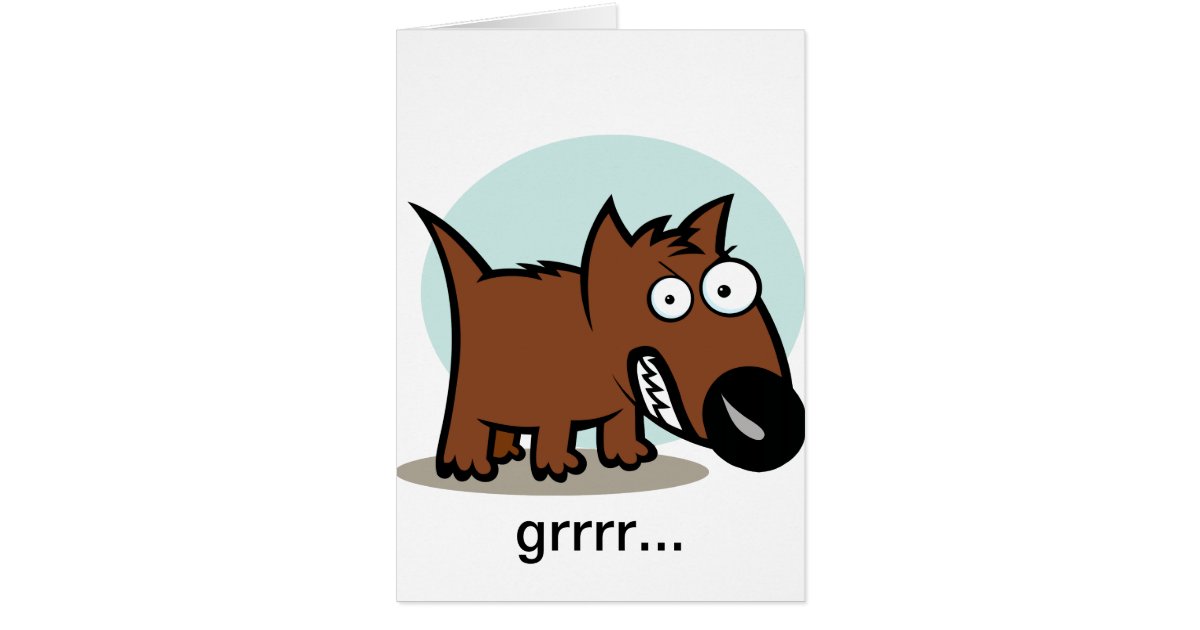 Gemeiner knurrender Hund Zazzle.de