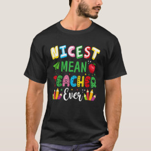 Gemeiner Lehrer je farbenfrohe Bleistifte Lehrerin T-Shirt