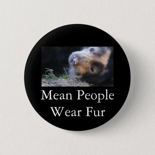 Gemeiner Leute-Abnutzungs-Pelz Button (Vorderseite)