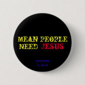 Gemeiner Leute-Bedarf Jesus Button (Vorderseite)