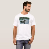 Gemeiner Loon auf Wasser T-Shirt (Vorne ganz)