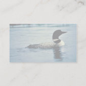 Gemeiner Loon auf Wasser Visitenkarte (Rückseite)