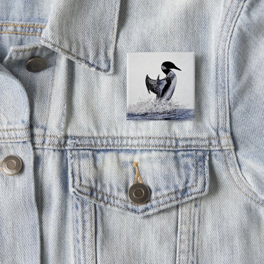 Gemeiner Loon Button (Beispiel)