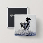 Gemeiner Loon Button (Vorne & Hinten)