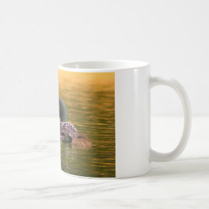 Gemeiner Loon mit 2 Küken Kaffeetasse