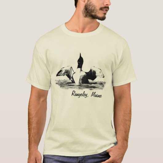 Gemeiner Loon - Rangeley, Maine T-Shirt (Vorderseite)