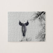 Gemeiner Loon Swims im Winter am Nordsee Puzzle (Horizontal)