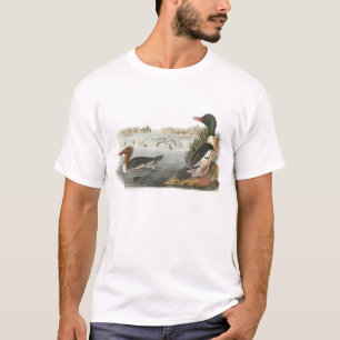 Gemeiner Merganser durch Audubon T-Shirt