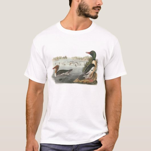 Gemeiner Merganser durch Audubon T-Shirt (Vorderseite)