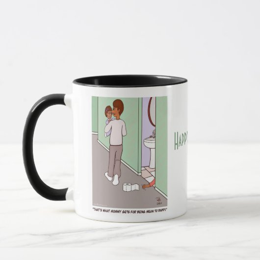 Gemeiner Mommy Vatertag Tasse (Links)