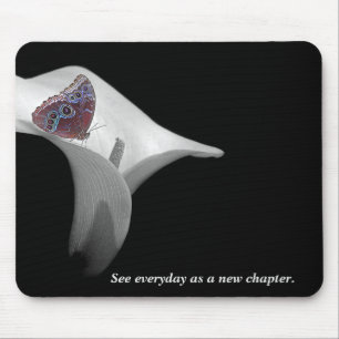 Gemeiner Morpho-Schmetterling auf Lily Mousepad