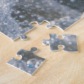 Gemeiner Morpho-Schmetterling schwebt über Meeresf Puzzle (Seite)