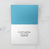 Gemeiner Morpho-Schmetterling zum Geburtstag Karte (Innenseite)