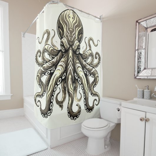 Gemeiner Oktopus Duschvorhang (Beispiel)