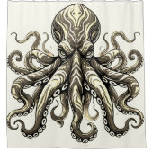 Gemeiner Oktopus Duschvorhang (Vorderseite)