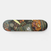 Gemeiner Sci-fi Marine Firing Gun Ginger Cat Carto Skateboard (Horizontal)