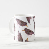 Gemeiner Starling oder europäische Starlingsvögel Kaffeetasse (Vorderseite Links)
