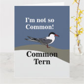 Gemeiner Tern-Seabird-Funny Karte (Gelbe Blume)