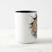 Gemeiner Tiger-Hintergrund Tasse (Zentrum)