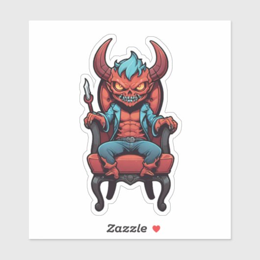 Gemeiner Urteilsdemon Aufkleber (Blatt)