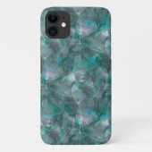 Gemeiner Zyan über unvollendetem Wandputz Case-Mate iPhone Hülle (Rückseite)