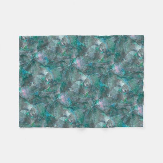 Gemeiner Zyan über unvollendetem Wandputz Fleecedecke (Vorderseite (Horizontal))