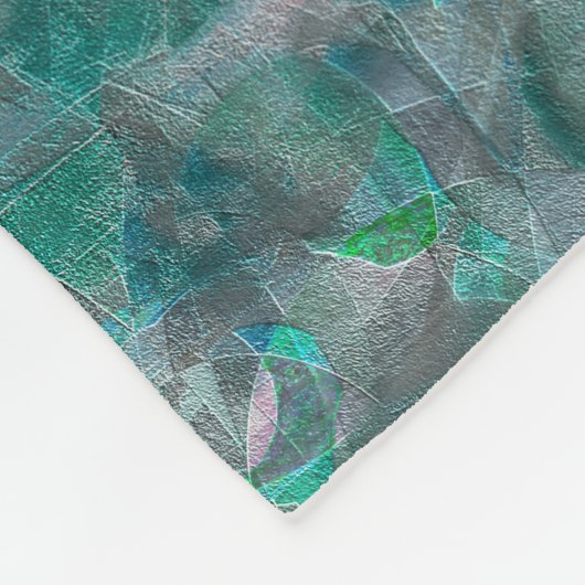 Gemeiner Zyan über unvollendetem Wandputz Fleecedecke (Ecke)