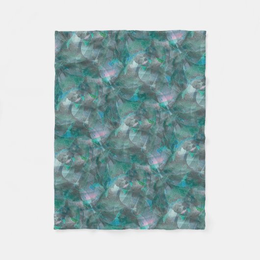 Gemeiner Zyan über unvollendetem Wandputz Fleecedecke (Vorderseite)