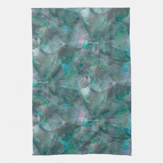 Gemeiner Zyan über unvollendetem Wandputz Geschirrtuch (Vertikal)